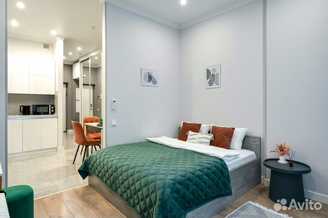 

Квартира-студия, 30 м², 2 кровати