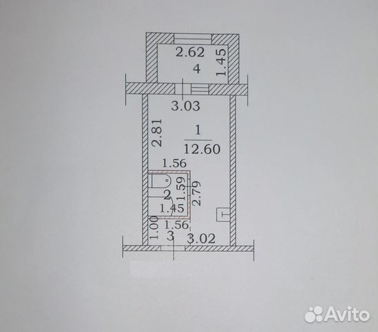 Студия, 20 м², 1/9 эт.