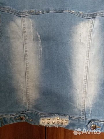 Жилетка джинсовая на подростка, размер S (42)