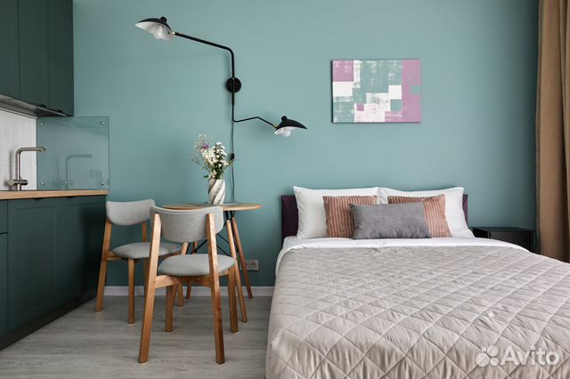 

Квартира-студия, 25 м², 2 кровати