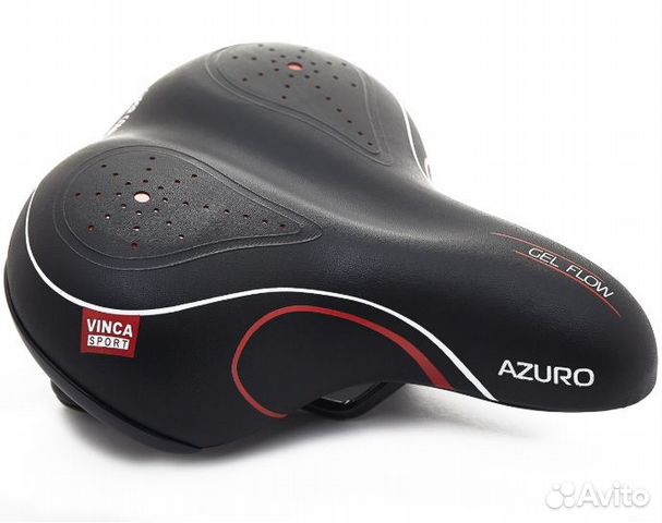 Седло комфортное с гелем Vinca Sport с пружинами