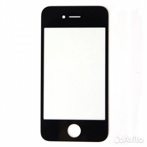 Стекло iPhone 4 / 4S без тачскрина Черное и другие