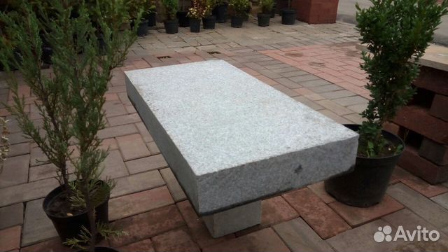 Гранитная плита для мощения 600*300*70 термо