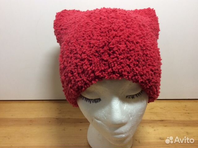 Шапочка с ушками, микрофибра, 54-57, арт 268