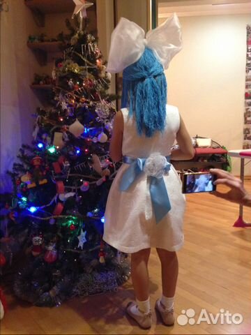 Парик новогодний Мальвина. Ручная работа