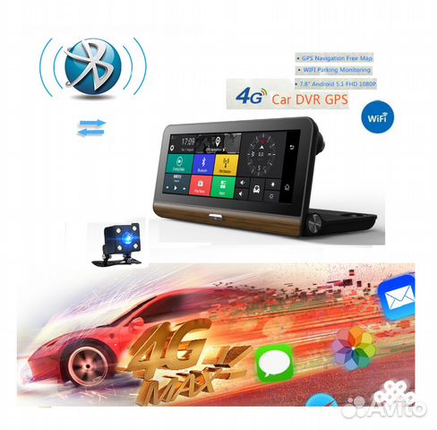 Видеорегистратор Android 5.1 Wi-Fi, GPS, 3G,4G SIM Видеорегистратор Android 5.1 Wi-Fi, GPS, 3G,4G SIM