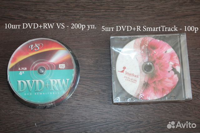 DVD диски DVD+RW, DVD+R