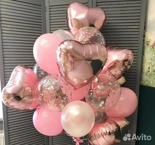 Шары сердца фольгированные для любимых женщин