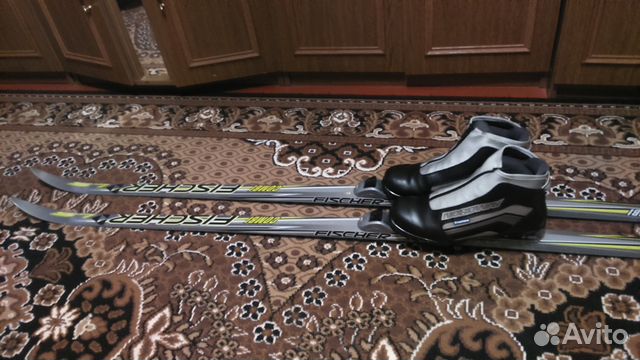 Лыжи fischer combi (в комплекте)