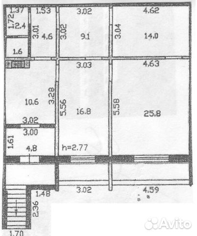 Свободного назначения 95 м²