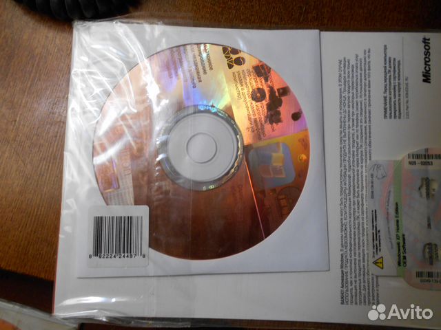 Windows XP Home edition Лицензия