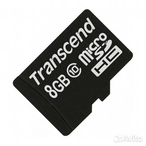 Карта памяти Micro SD 10 class Transcend 8 GB