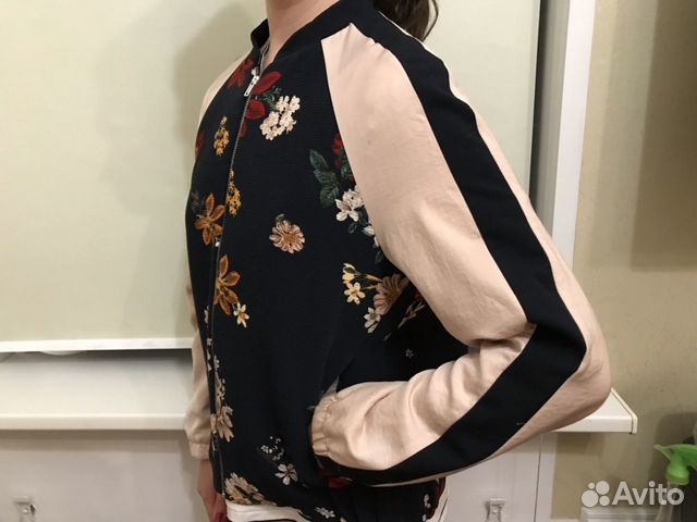 Бомбер zara basic