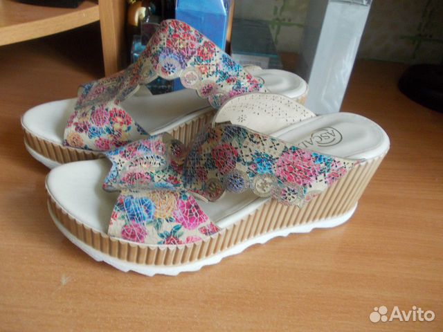 Сабо р.36-40 разные натур.кожа.полнота