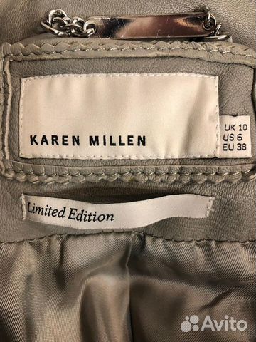 Кожаная куртка Karen Millen утеплённая с натуральн Кожаная куртка Karen Millen утеплённая с натуральн
