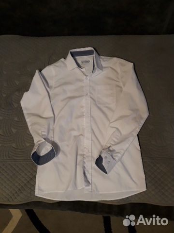 Рубашка подростковая, белая,на 12-13 лет Рубашка подростковая, белая,на 12-13 лет