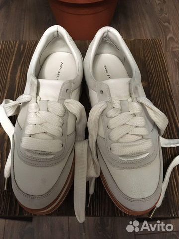 Кожаные кроссовки Zara, 38 р-р