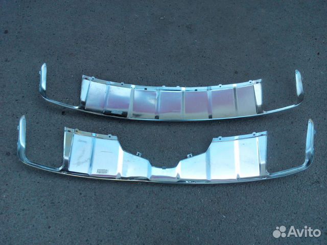 Хром накладка юбки заднего бампер mercedes gl x164