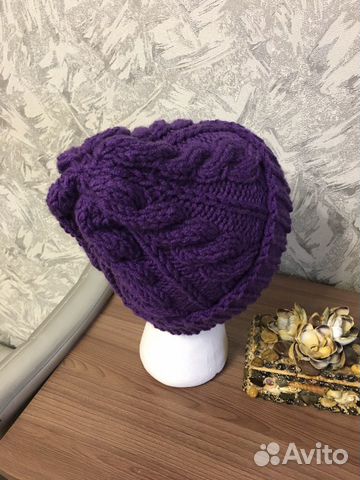 Шапка вязанная ручная работа