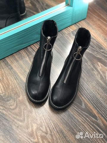 Ботинки осенние молния спереди