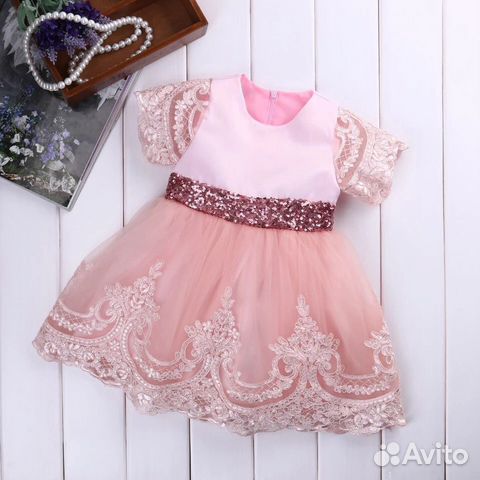Нарядное платье для девочки 80,92,98 см
