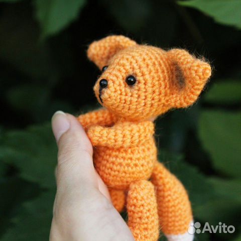 Вязаная игрушка Лисенок Вязаная игрушка Лисенок