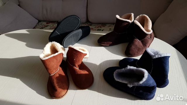 Угги черные домашние из меха овчины Угги черные домашние из меха овчины