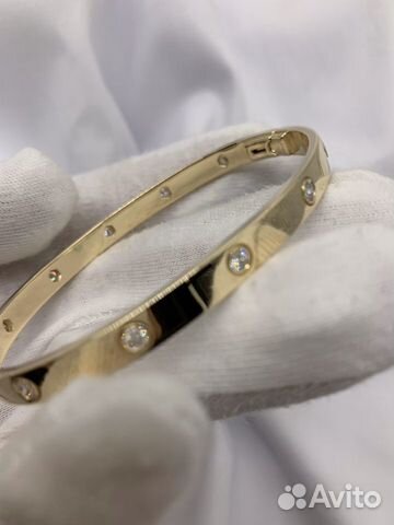 Золотой Браслет с Бриллиантами