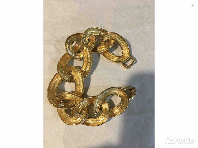 Оригинал Браслет Givenchy золотой широкая цепь Оригинал Браслет Givenchy золотой широкая цепь