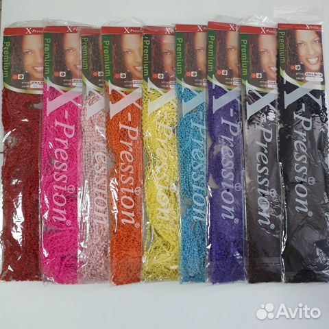 Косички зизи голубые