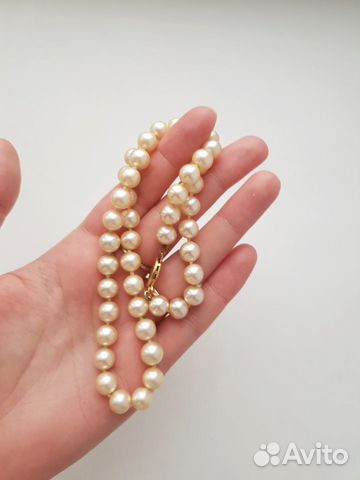 Винтажное колье ожерелье бусы из жемчуга Винтажное колье ожерелье бусы из жемчуга