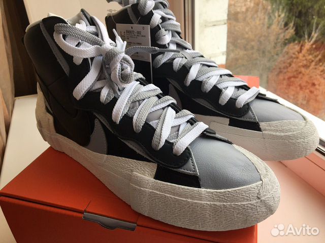 nike x sacai blazer mid black