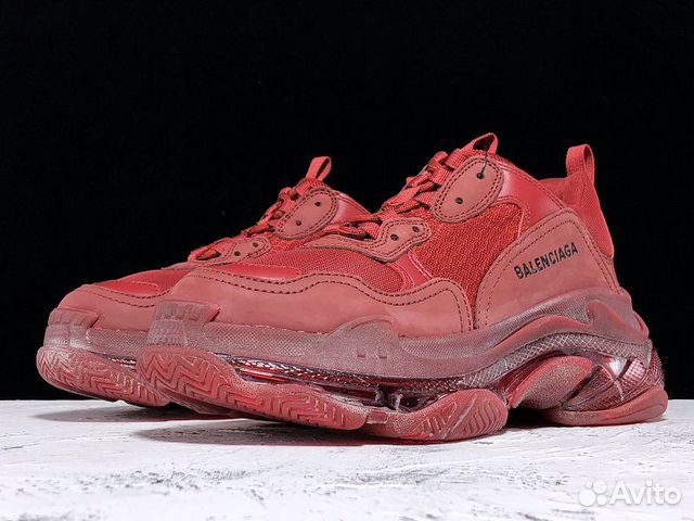 triple s balenciaga red