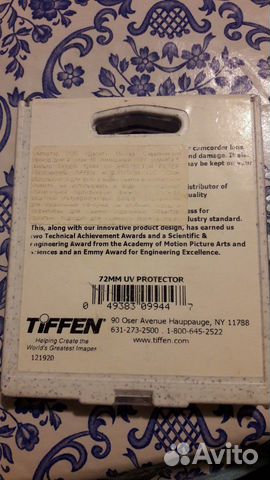 Светофильтр Tiffen 72mm Светофильтр Tiffen 72mm