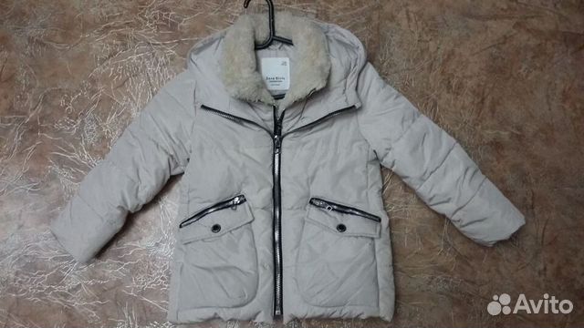 Пуховик Zara для девочки 116см