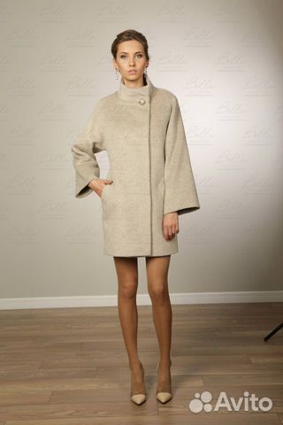 Пальто женское шерстяное с мехом Bella Collection