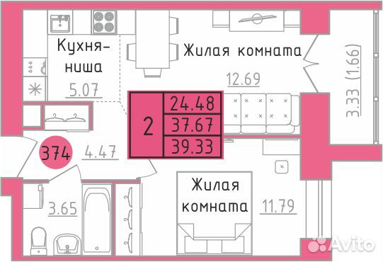 Купить Квартиру Киров Авито 1 Комнатную Метроград