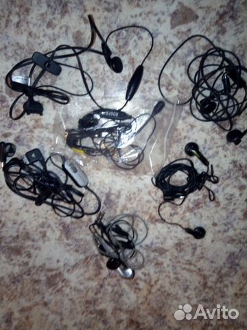 Наушники, с микрофоном Samsung, Nokia и другие