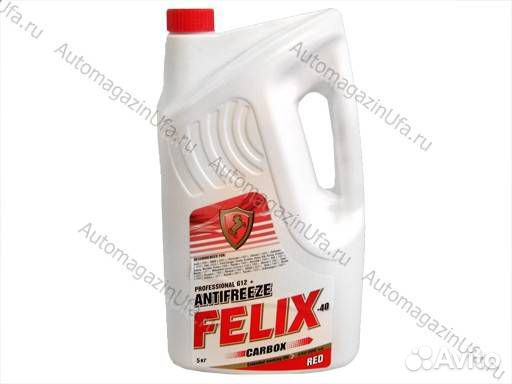 Антифриз felix TC-40 carbox G12/40 5кг красный Антифриз felix TC-40 carbox G12/40 5кг красный