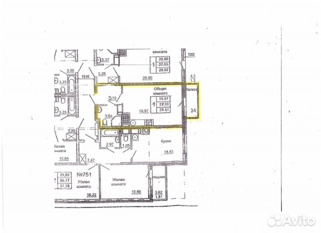 Студия, 29.1 м², 11/24 эт. Студия, 29.1 м², 11/24 эт.