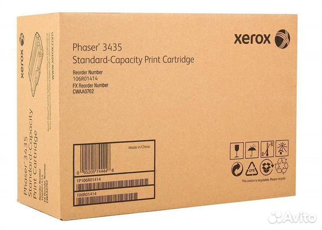 Картридж лазерный xerox 106r01414