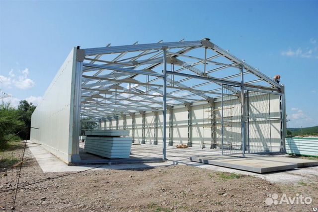 Каркас ангаров и большепролетных зданий