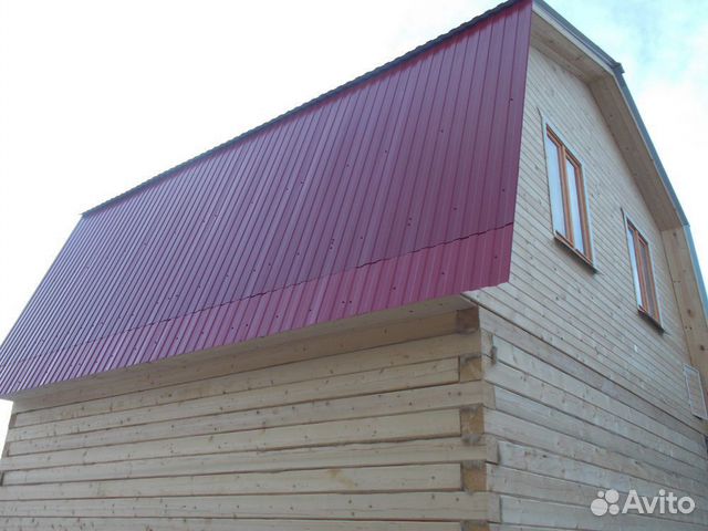 Дом из бруса 6х6 с мансардой. Строительство домов