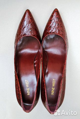 Роскошные новые туфли Nine West кожа, бордо 26,5