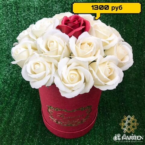 Букет из 17 мыльной розы