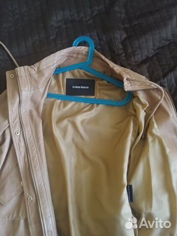 Куртка парка кожаная длинная