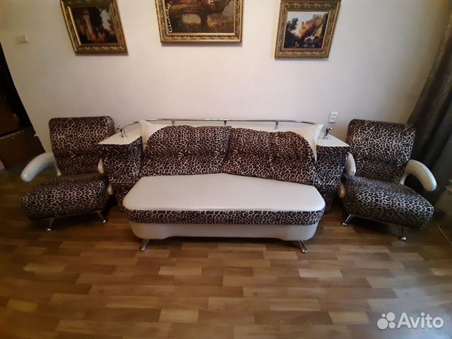 Диван раскладной и 2 кресла Диван раскладной и 2 кресла