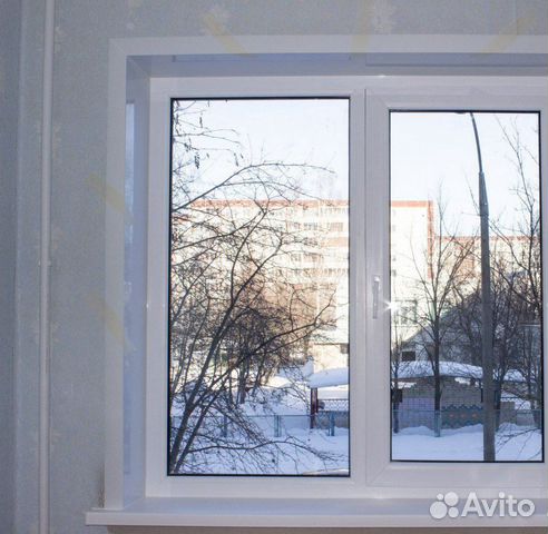 Окна двустворчатые 1300 на 1400