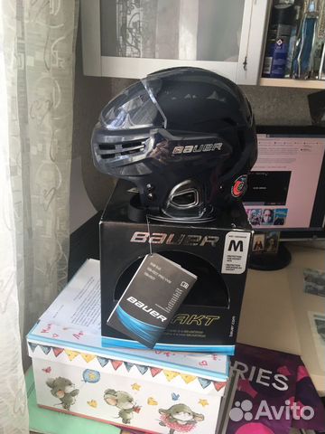 Хоккейный шлем bauer (Reakt) новый размер(М) тёмно Хоккейный шлем bauer (Reakt) новый размер(М) тёмно