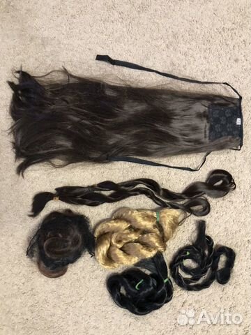 Волосы для наращивания, для париков, хвост Волосы для наращивания, для париков, хвост